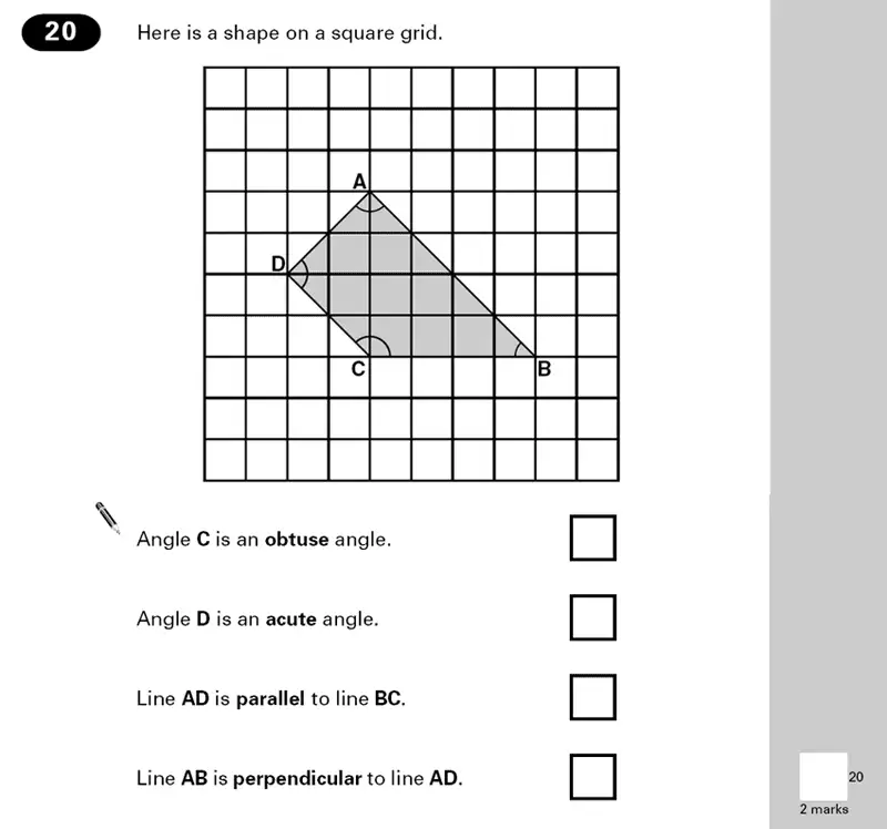 Question 20 - Maths Question Paper 2 - 2000