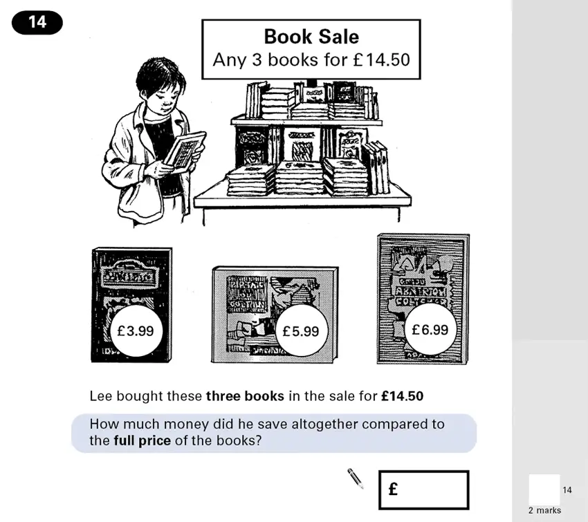 Question 14 - Maths Question Paper 1 - 2001