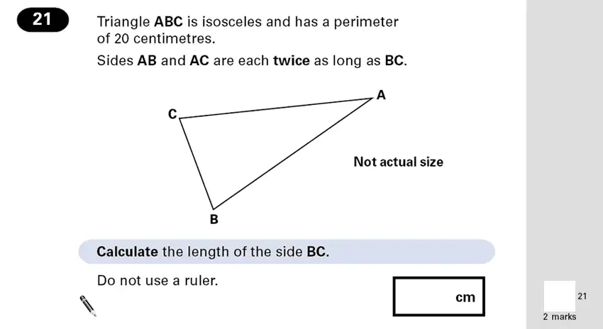 Question 21 - Maths Question Paper 1 - 2001