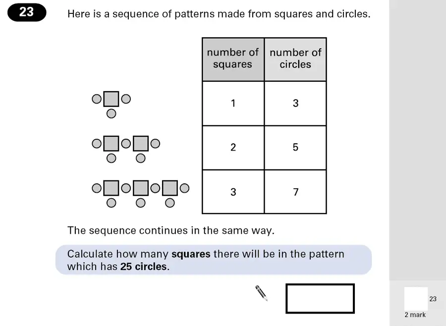 Question 23 - Maths Question Paper 1 - 2001