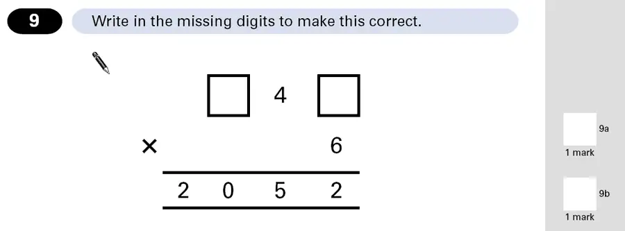 Question 9 - Maths Question Paper 1 - 2001