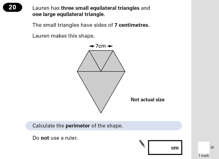 Question 20 - Maths Question Paper 2 - 2001