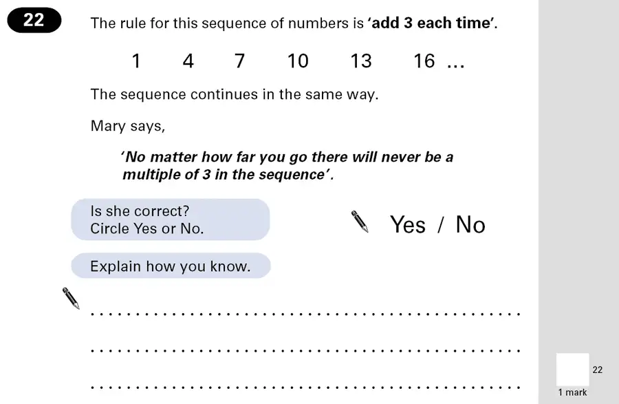 Question 22 - Maths Question Paper 2 - 2001