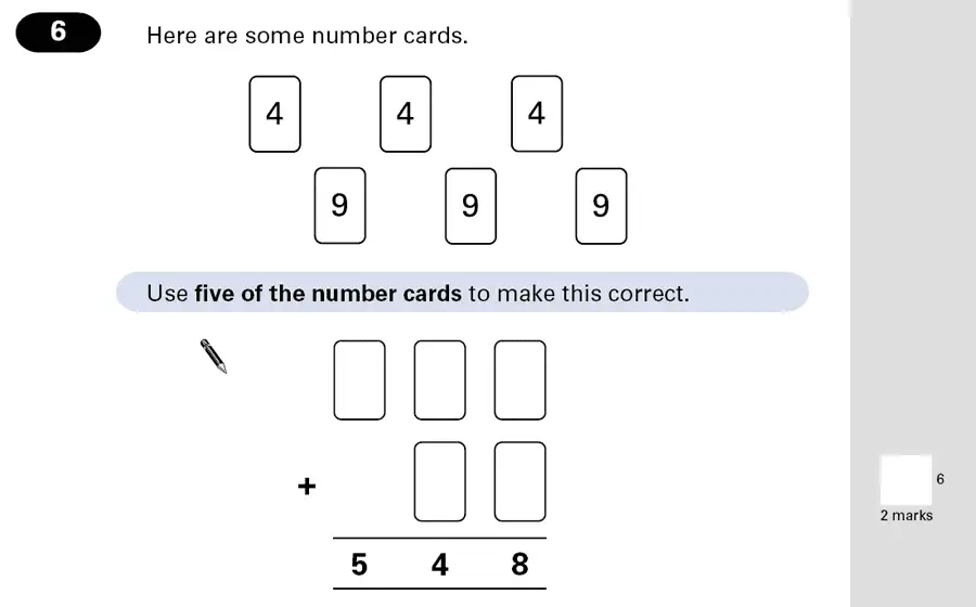 Question 6 - Maths Question Paper 2 - 2001