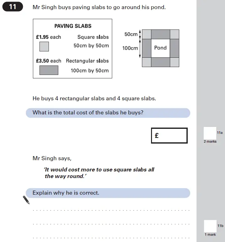 Question 11 - Maths Question Paper 1 - 2002