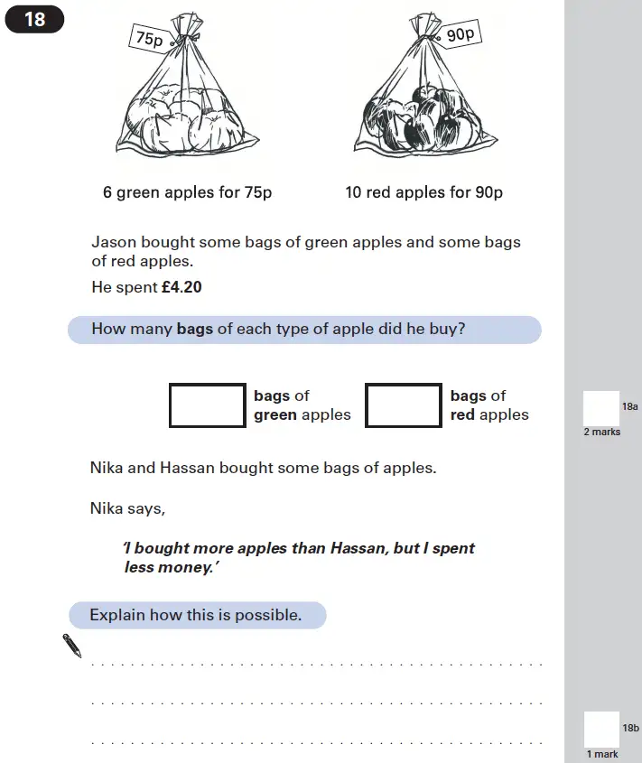 Question 18 - Maths Question Paper 1 - 2002