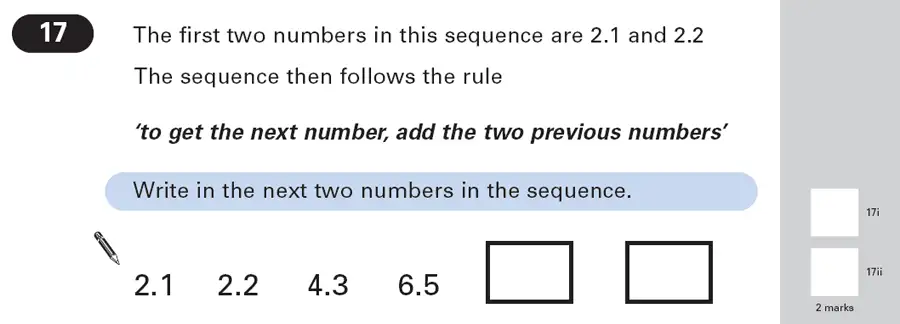 Question 17 - Maths Question Paper 1 - 2003