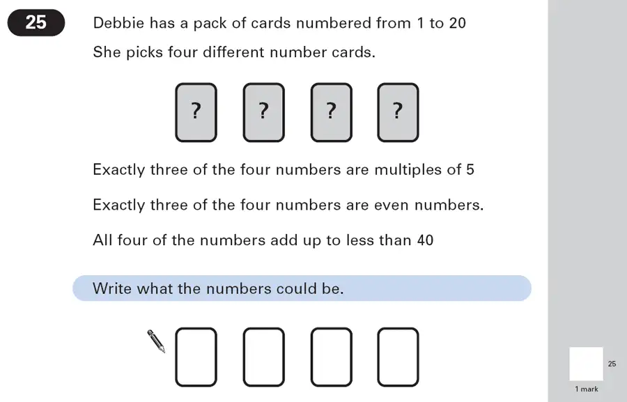 Question 25 - Maths Question Paper 1 - 2003