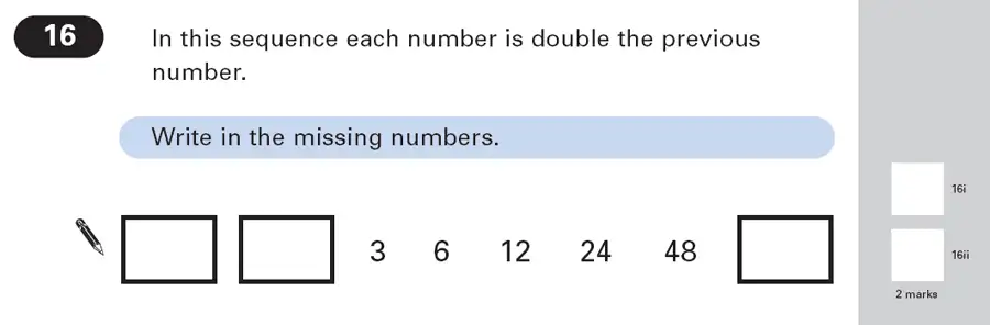 Question 16 - Maths Question Paper 2 - 2003