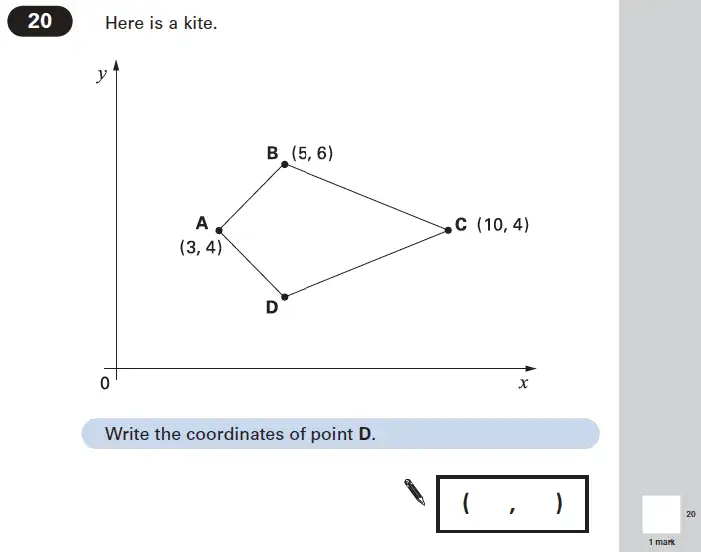 Question 20 - Maths Question Paper 1 - 2004