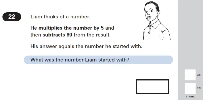 Question 22 - Maths Question Paper 1 - 2004