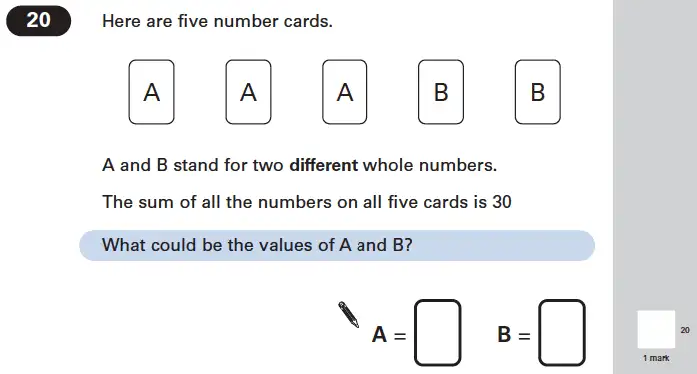 Question 20 - Maths Question Paper 2 - 2004