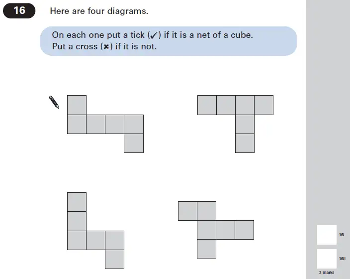 Question 16 - Maths Question Paper 1 - 2005