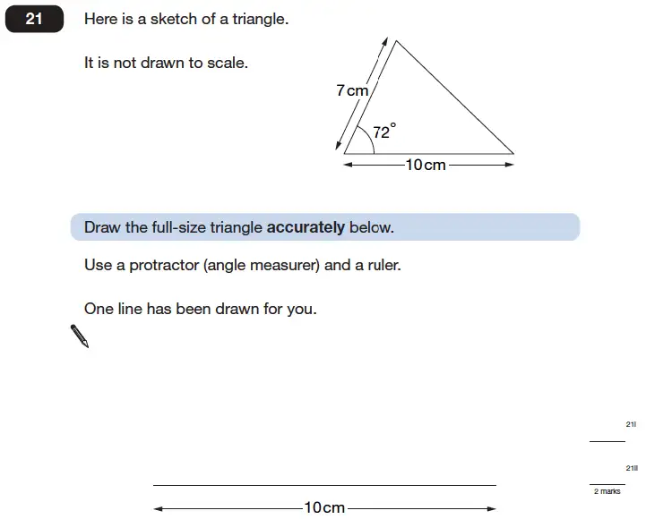 Question 21 - Maths Question Paper 1 - 2006