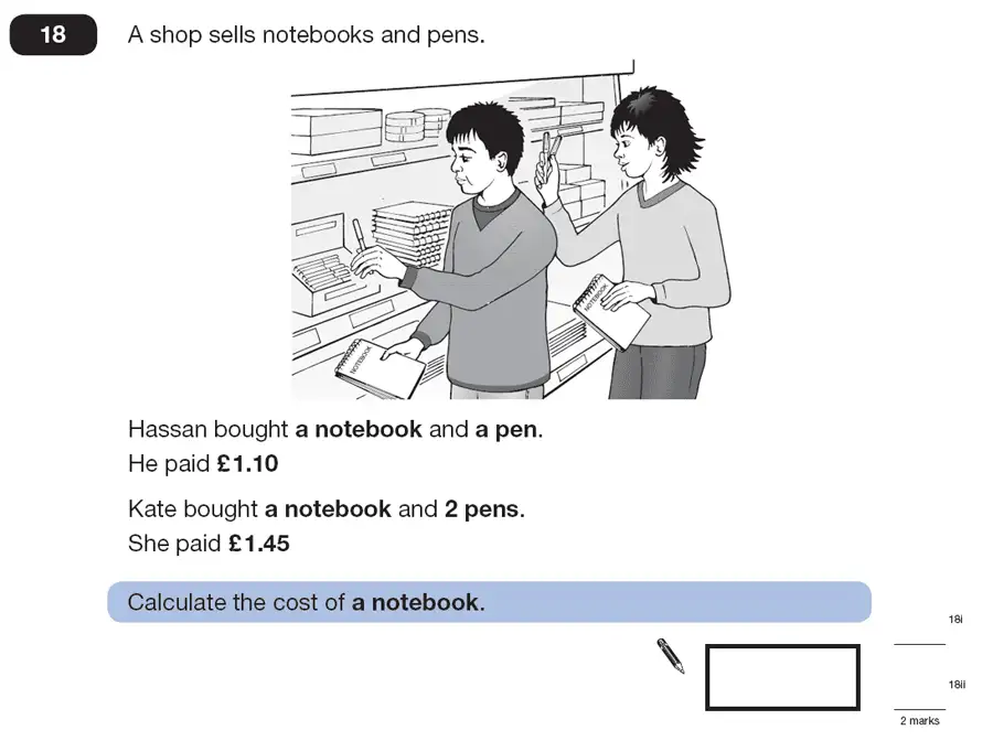 Question 18 - Maths Question Paper 1 - 2007