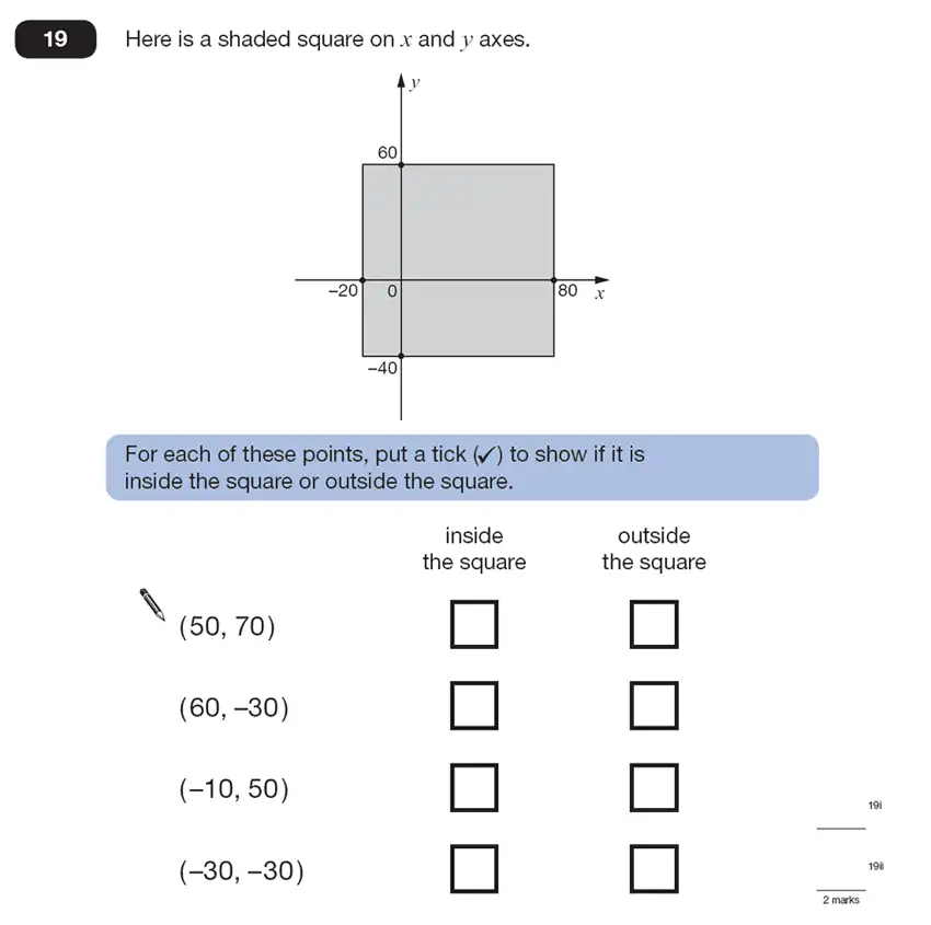 Question 19 - Maths Question Paper 1 - 2007