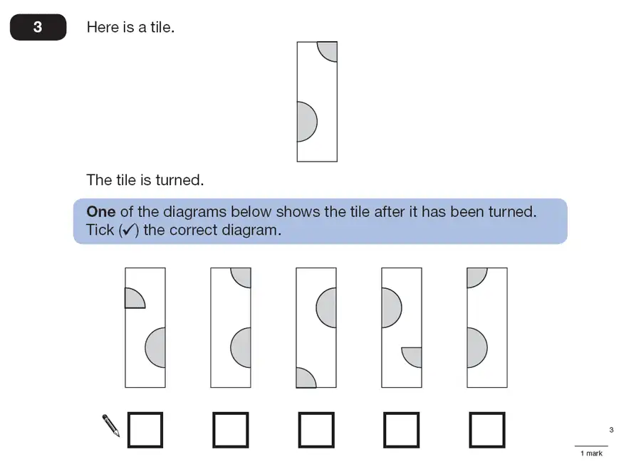 Question 3 - Maths Question Paper 1 - 2007