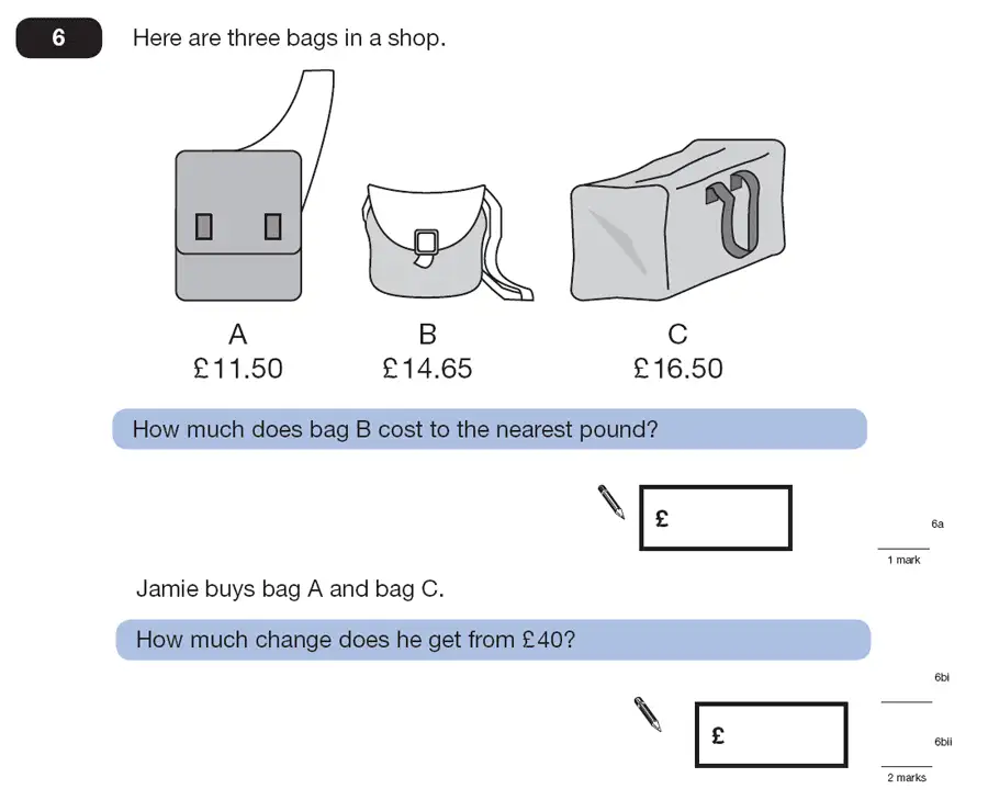 Question 6 - Maths Question Paper 1 - 2007