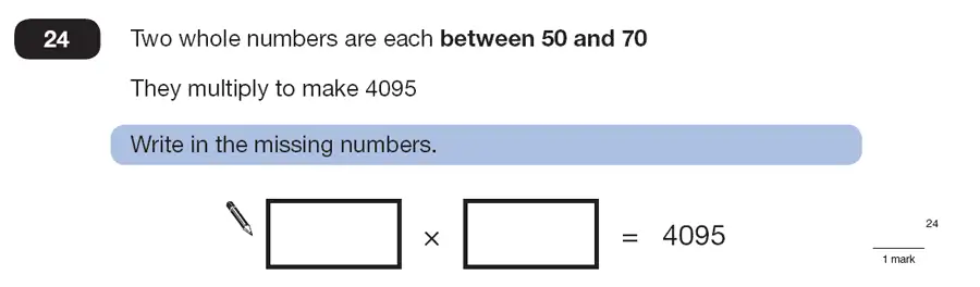 Question 24 - Maths Question Paper 2 - 2007