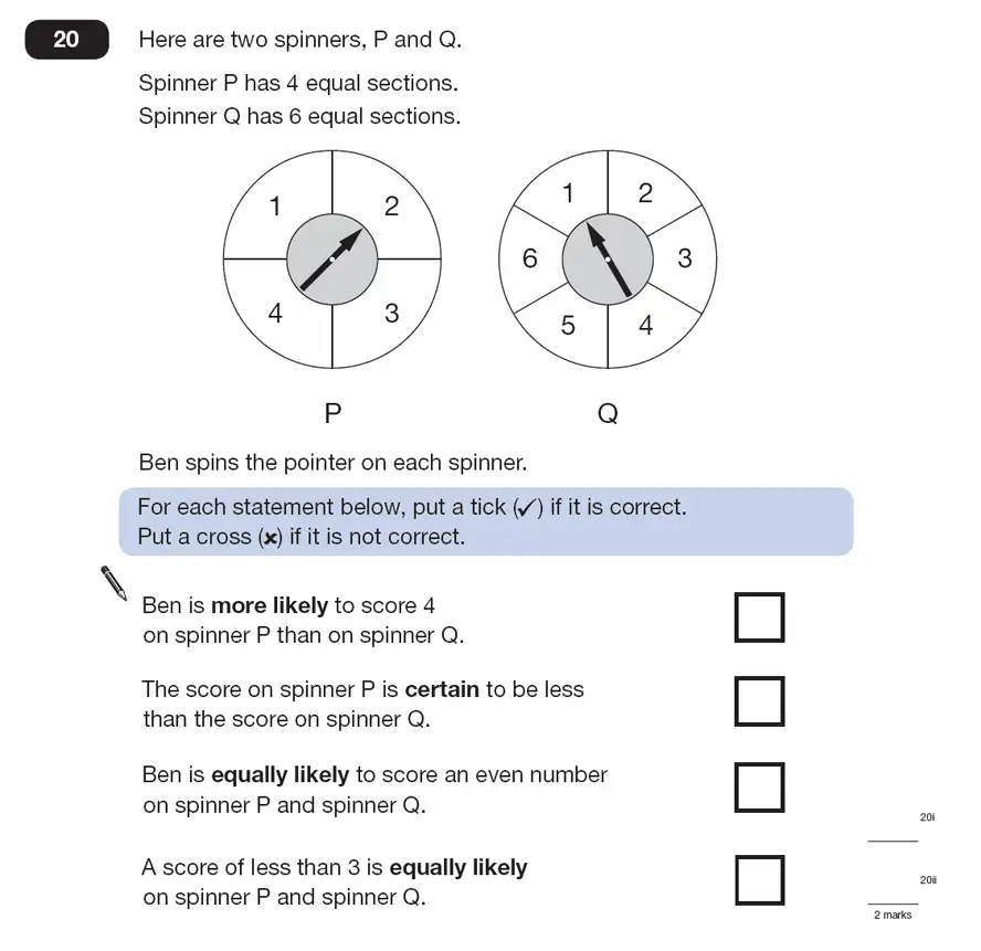 Question 20 - Maths Question Paper 2 - 2008