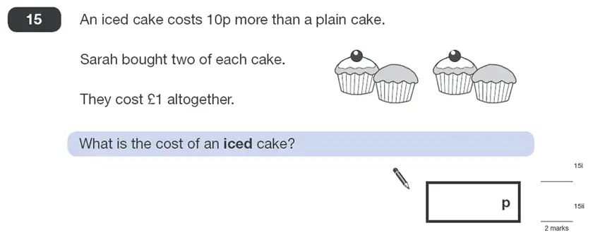 Question 15 - Maths Question Paper 1 - 2010