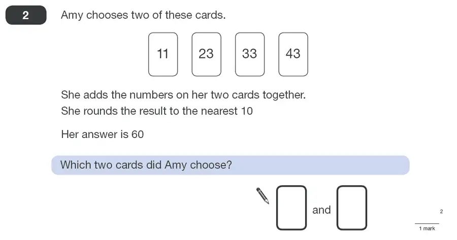 Question 2 - Maths Question Paper 1 - 2010