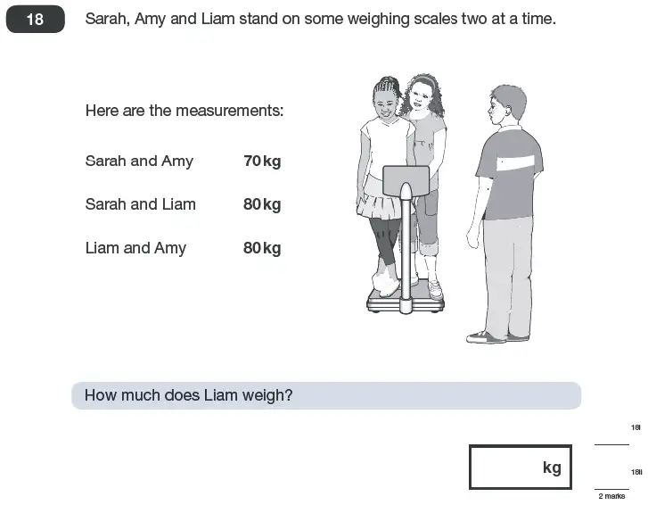 Question 18 - Maths Question Paper 2 - 2010