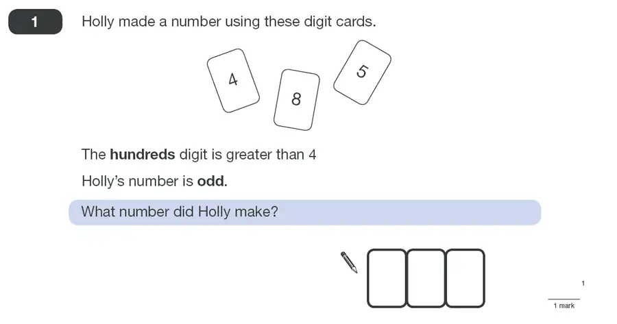 Question 1 - Maths Question Paper 1 - 2011