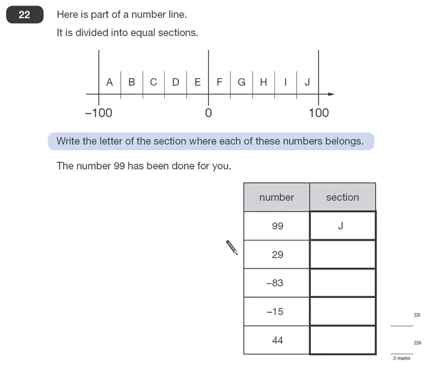 Question 22 - Maths Question Paper 2 - 2011