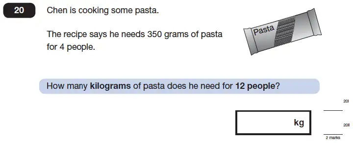 Question 20 - Maths Question Paper 1 - 2014