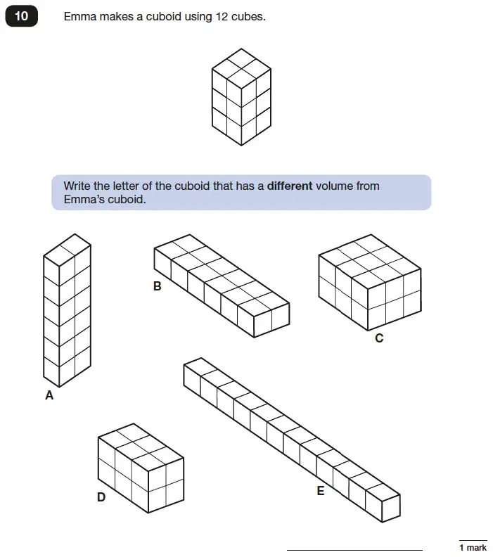 Question 10 - Reasoning Maths Question Paper 3 - 2016