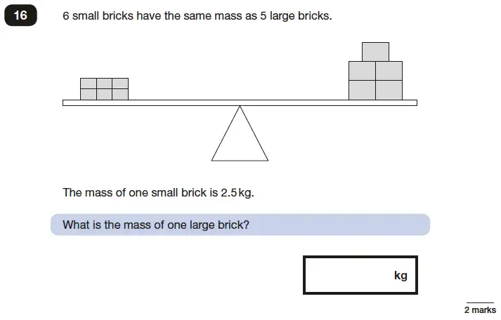 Question 16 - Reasoning Maths Question Paper 3 - 2016