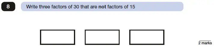 Question 8 - Reasoning Maths Question Paper 3 - 2017