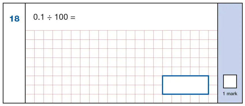Question 18 - Arithmetic Maths Question Paper 1 - 2018