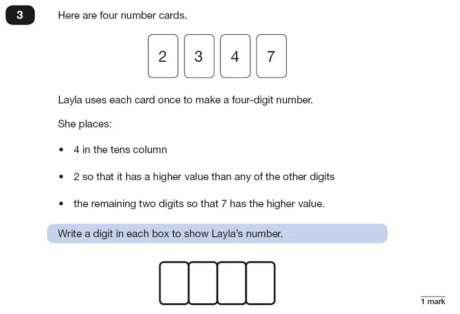 Question 3 - Reasoning Maths Question Paper 3 - 2018