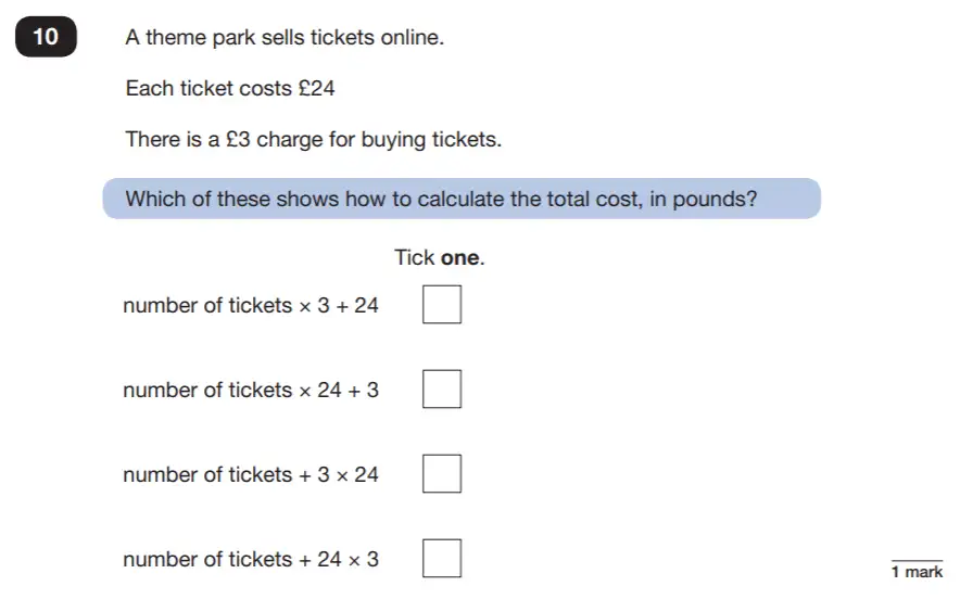 Question 10 - Reasoning Maths Question Paper 2 - 2019