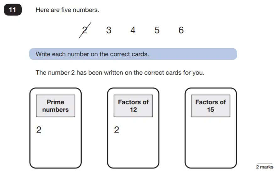 Question 11 - Reasoning Maths Question Paper 3  - 2019