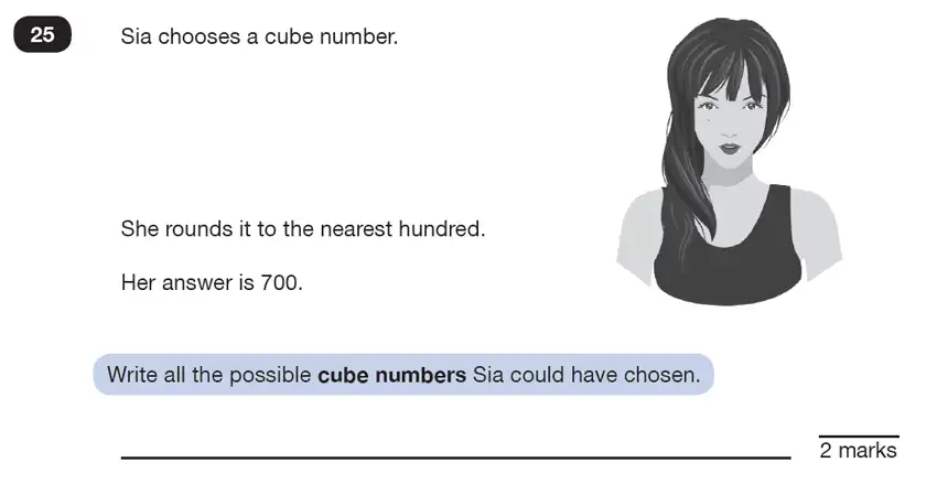 Question 25 - Predicted Paper - Reasoning Maths Paper 7 - Part B - 2025