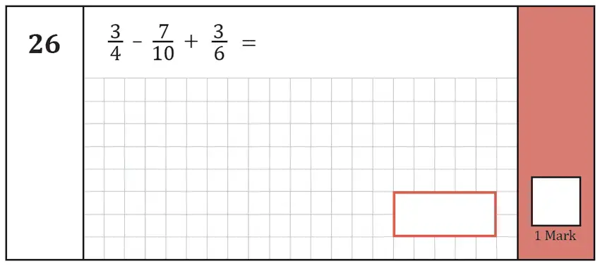 Question 26 - Predicted Paper - Maths KS2 SATs Test Paper 8 - Arithmetic Part A - 2025