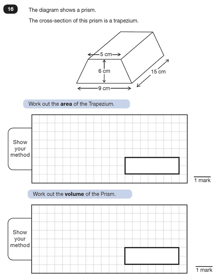 Question 16 - Predicted Paper - Maths KS2 SATs Test Paper 8 - Reasoning Part B - 2025