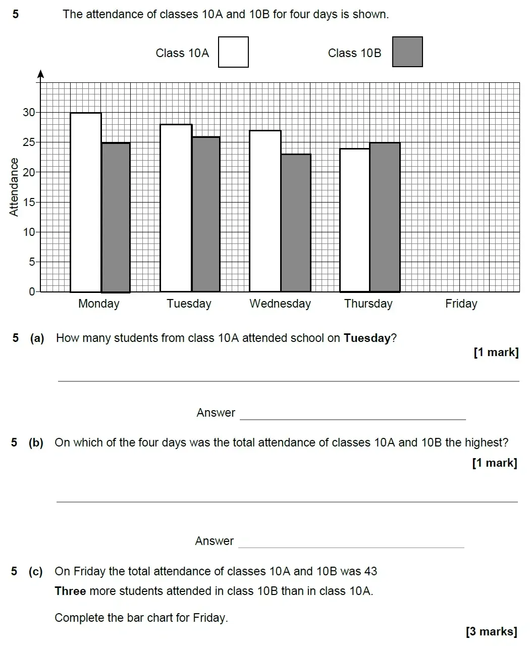 Question 05 - AQA IGCSE Maths Past Papers - Core Calculator 2018 - Specimen Paper 1