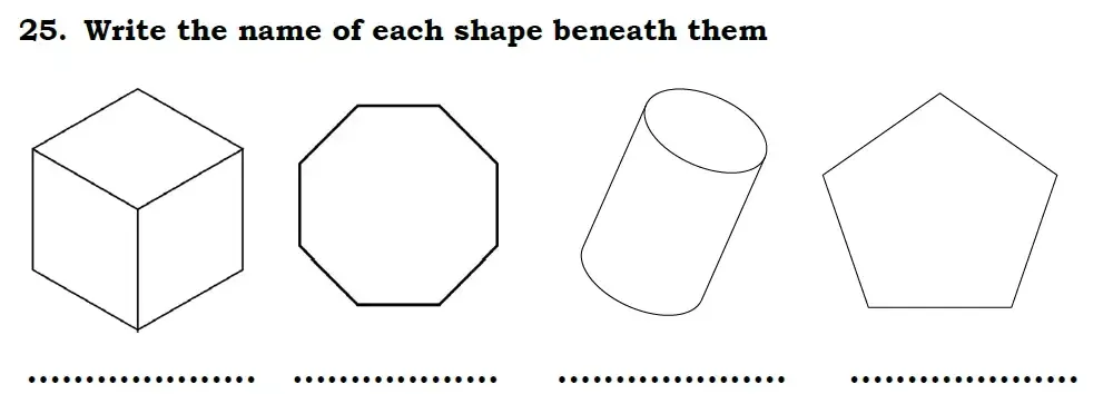 Question 25 - Chigwell School 7 Plus Maths Specimen Paper 2026