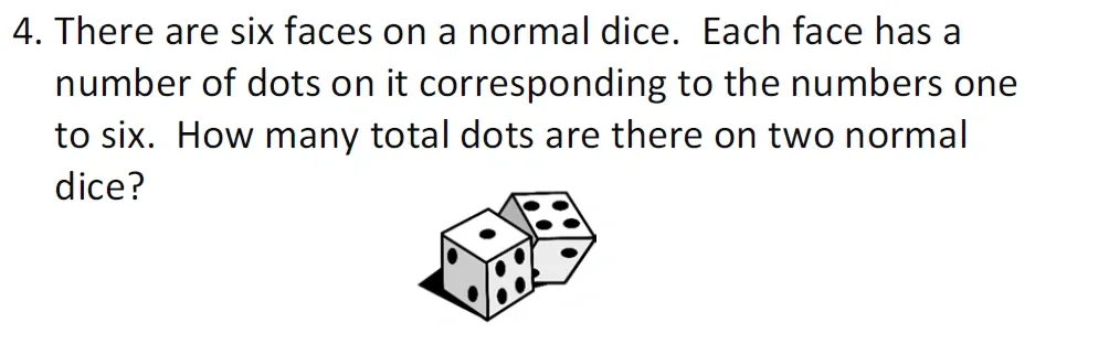 Question 04 - Dulwich College 7 Plus Maths 2026 Sample Questions Paper 2