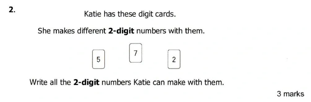 Question 02 - Highgate School 7 Plus Maths 2026 Practice Paper 2