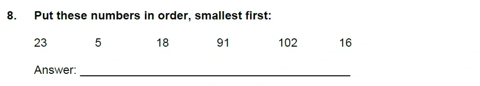 Question 08 - Latymer Prep 7 Plus Maths 2021 Sample Paper 1