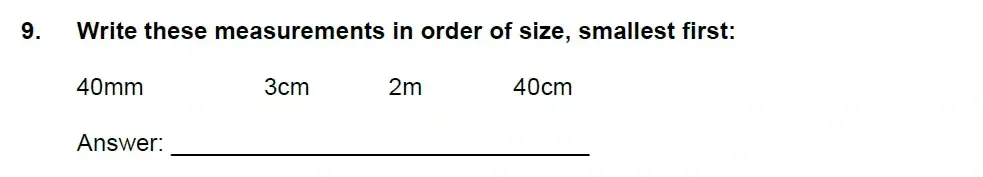 Question 09 - Latymer Prep 7 Plus Maths 2021 Sample Paper 1
