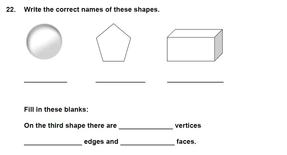 Question 22 - Latymer Prep 7 Plus Maths 2021 Sample Paper 1