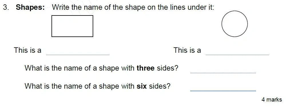 Question 03 - Stephen Perse School 7 Plus Maths 2026 Entrance Paper 1