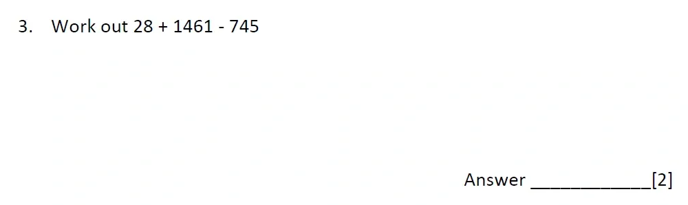 Question 03 - Emanuel School – 10 Plus Maths Entrance Exam Paper 2 - 2026