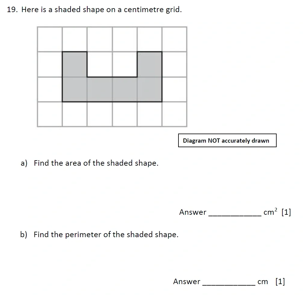Question 19(a, b) - Emanuel School – 10 Plus Maths Entrance Exam Paper 2 - 2026